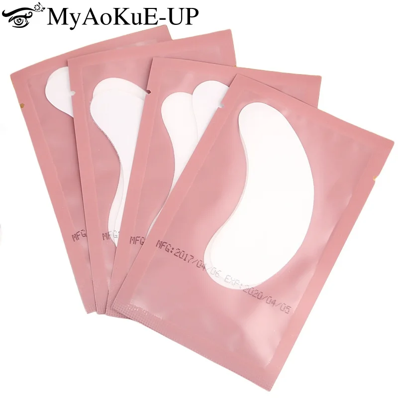 50 Pairs Einweg Hydrogel Augenklappe Gel Wimpern Pad Lash Lifting Papier Augen Aufkleber Wimpern Verlängerung Liefert Make-Up-Tools Image
