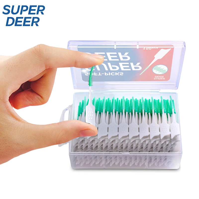150 Stück Zahnseide-Sticks Zahnreinigung Interdentalbürste Zahnseide-Picks Mundhygiene Pflege Ultrafeine Zahnseide Image
