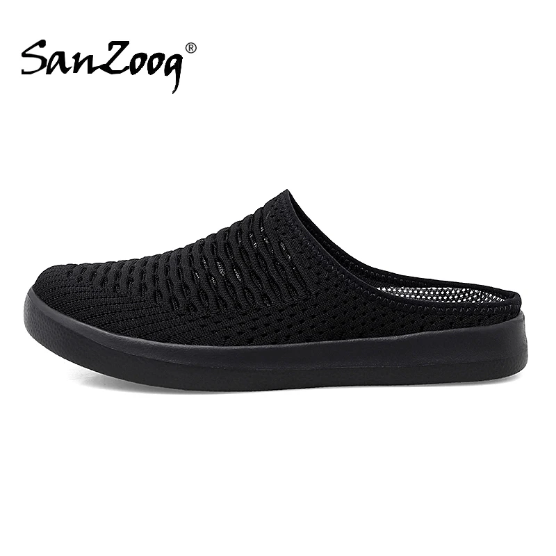 Männer halbe Schuhe Hausschuhe Rutschen Sommer Mesh Schuhe Unisex Frauen Indoor Outdoor leicht plus große Größe 49 50 51 52 53 54