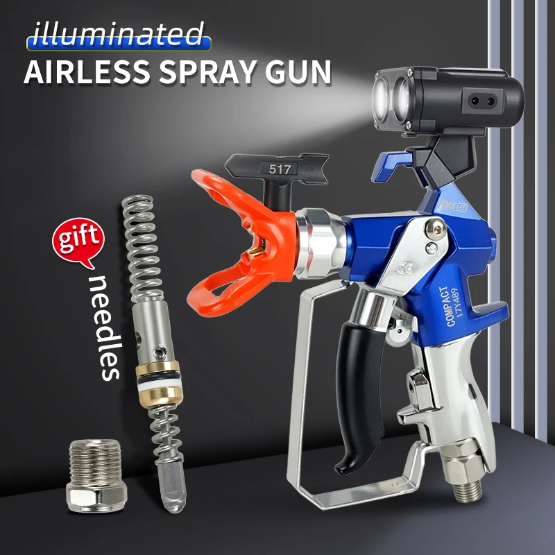 Hochdruck-Airless-Farbspritzpistole Contractor 2-Finger 3600Psi 24.8MP Airless-Farbspritzpistole mit Schutzsensorlicht Image