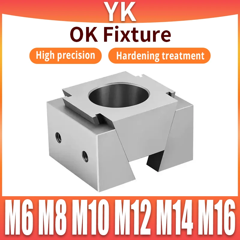 Ok Fixture CNC Verstellbarer Seitenklemmblock-Schraubstock M6 M8 M10 für Modellbau und Präzisionshandwerk Image