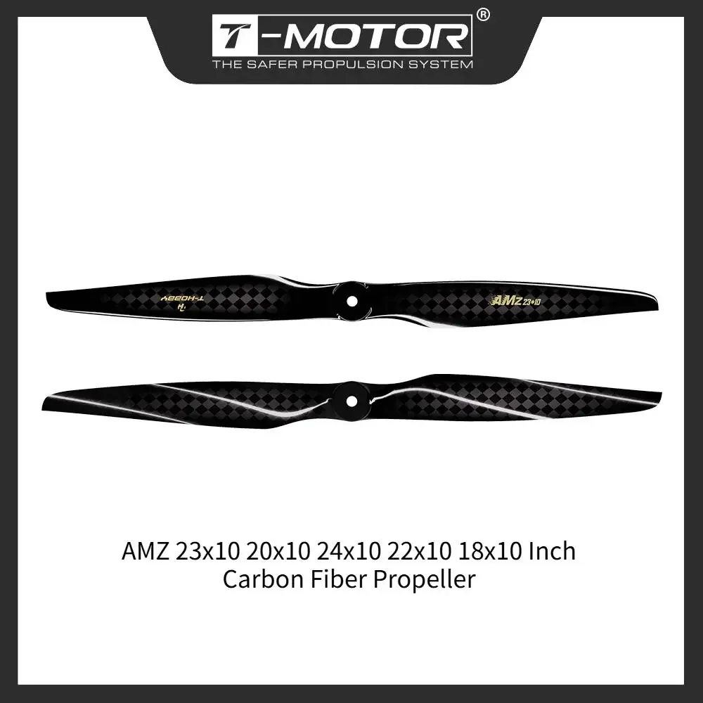 T-MOTOR T-HOBBY AMZ 23x10 20x10 24x10 22x10 18x10 Zoll Kohlefaserpropeller für 84-89 Zoll 3D-Flugzeuge Hochleistungsfähig