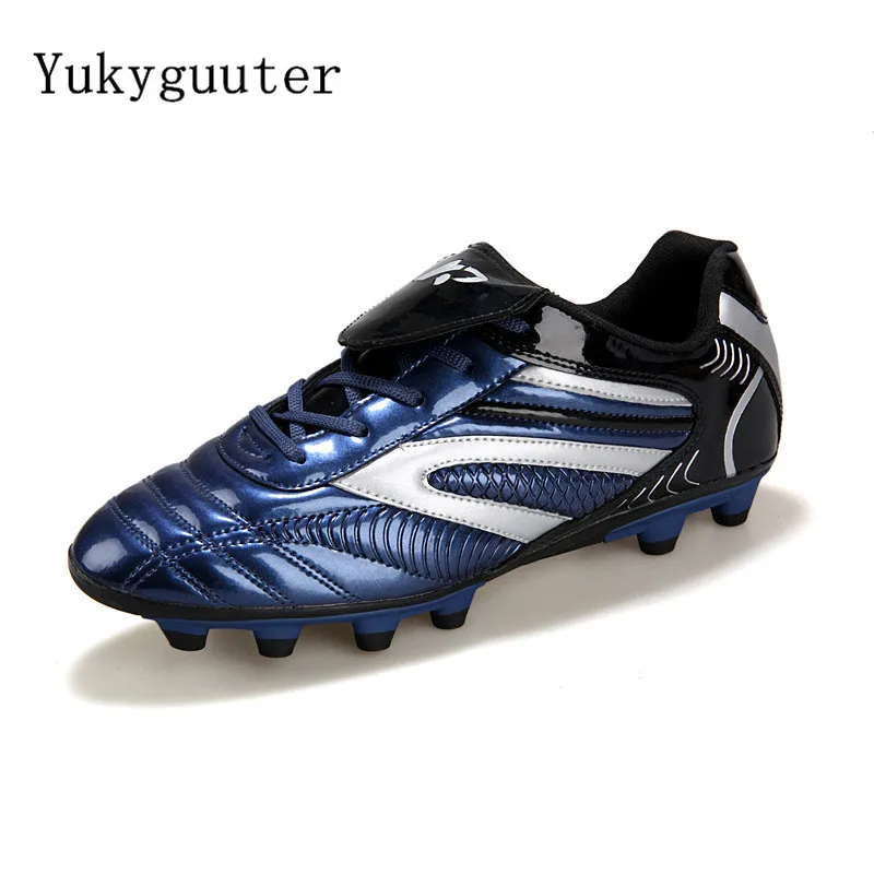 Männer Fußball Fußball Stiefel Sportschuhe Neue Leder Große Größe High Top Stollen Training Sneaker Bequem
