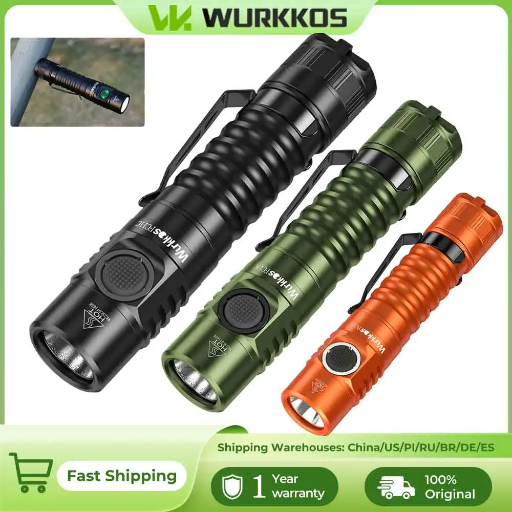 Wurkkos FC11C Taschenlampe Nippon Chemical 519A Bergsteiger-Edition 18650 Akku Maximale Leistung 1200 Lm USB-C Aufladung Tägliches Tragen Image