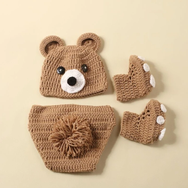 Entzückendes Hut-Hosen-Set mit passenden Schuhen für Neugeborene, Babyfotografie-Requisiten Image