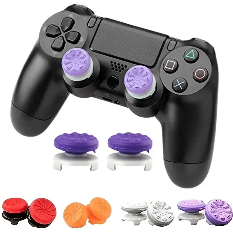 2 Teile/satz Videospiele Silikon Controller Daumen Grip Für PS4 PS5 Joystick Booster Cap Game Controller Extender Caps Zubehör