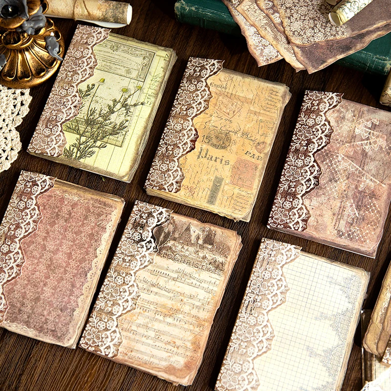 Jianqi 50 stücke Vintage Dekor Scrap booking Materialien Papier Combo Kit DIY Junk Journal Collage Fotoalbum Retro Hintergrund papier Image