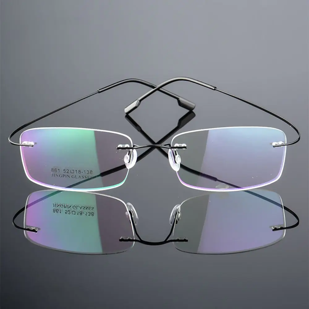 2023 ultraleichte Memory Titan randlose Lesebrille Männer Frauen presbyopische Brille hoch auflösende Brille 1,0 bis 3,5 Image