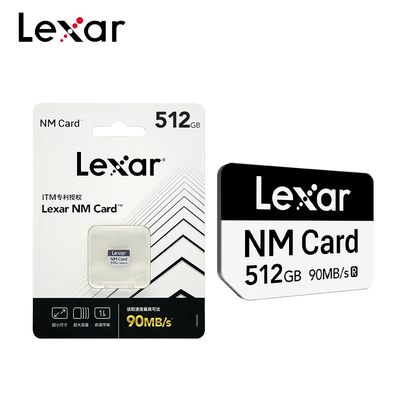 100 % Original Lexar NM-Karte, 256 GB, 128 GB, Speicherkarte, Lesegeschwindigkeit bis zu 90 MB/s, Nano-Microsd-TF-Karte für Huawei-Telefon Image