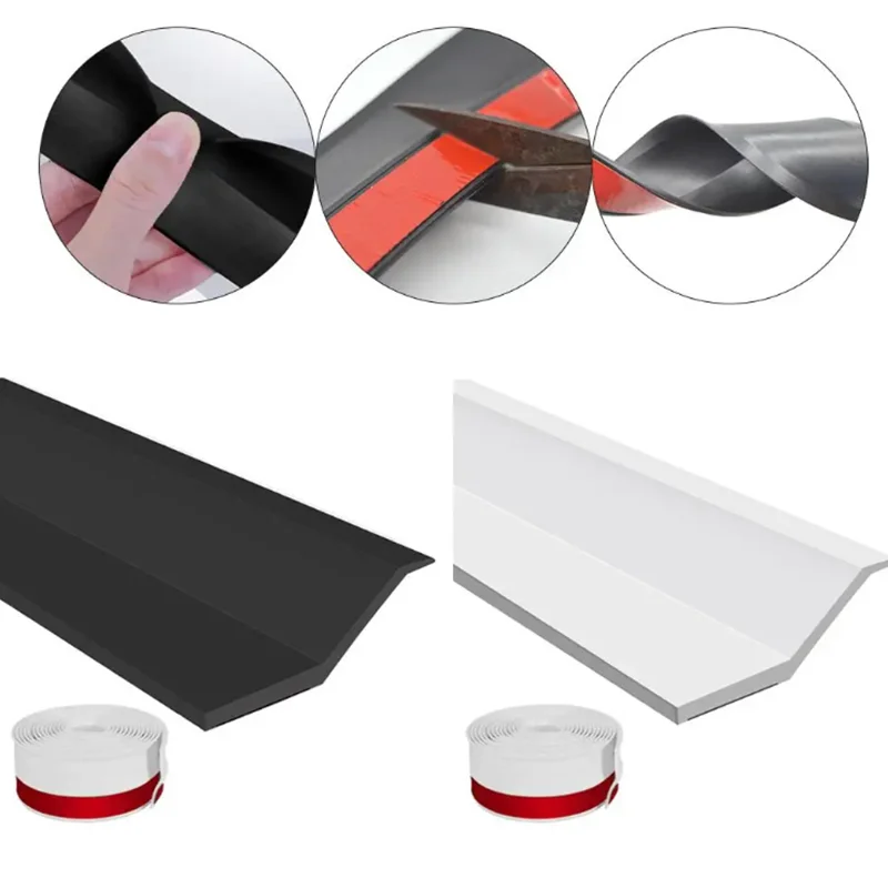 100/300 cm Garagentor-Dichtungsstreifen, Türrahmen, Gummi-TPE-Streifen, wetterfester Blocker, Versiegelung für Zuhause, Fensterschutz, Türstopper Image