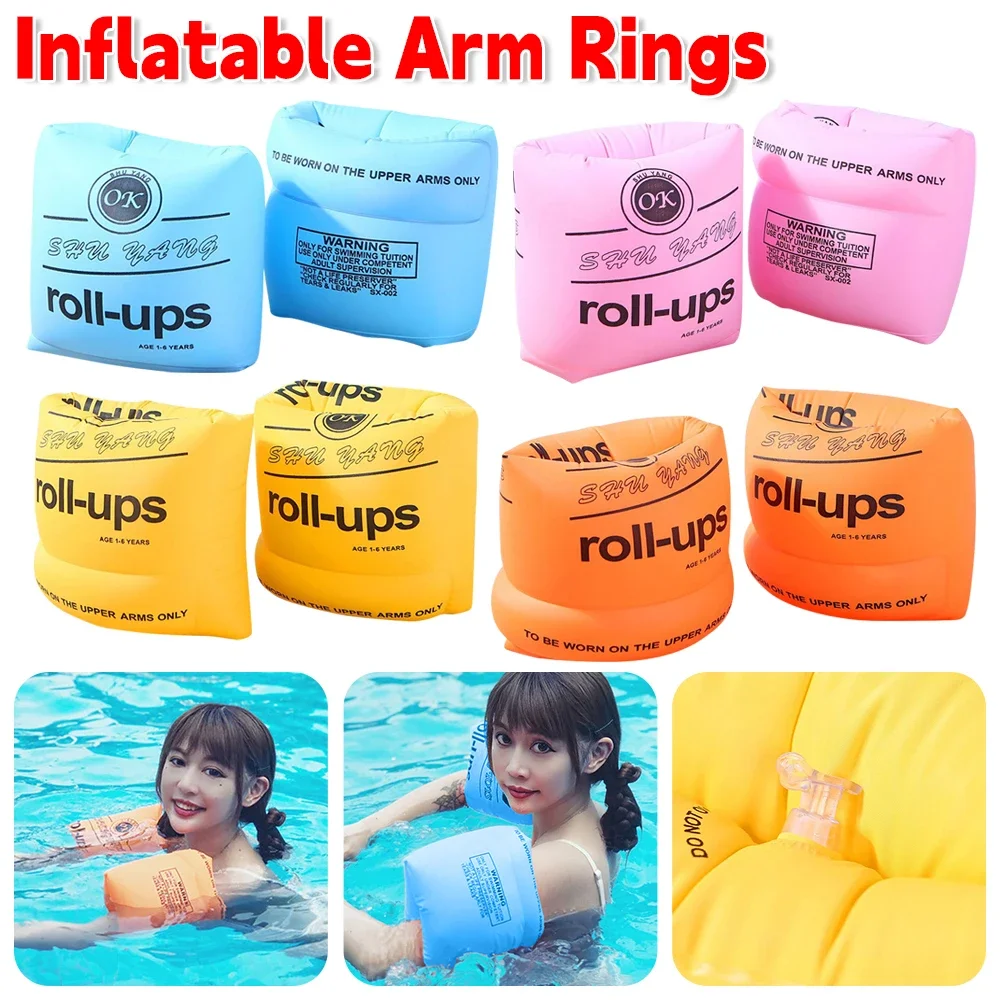Aufblasbare Schwimm arm ringe Arm schwimmer aufblasbarer Pool schwimmende Kreis ärmel Arm ringe Pool bojen Armbänder für Schwimmbad Image