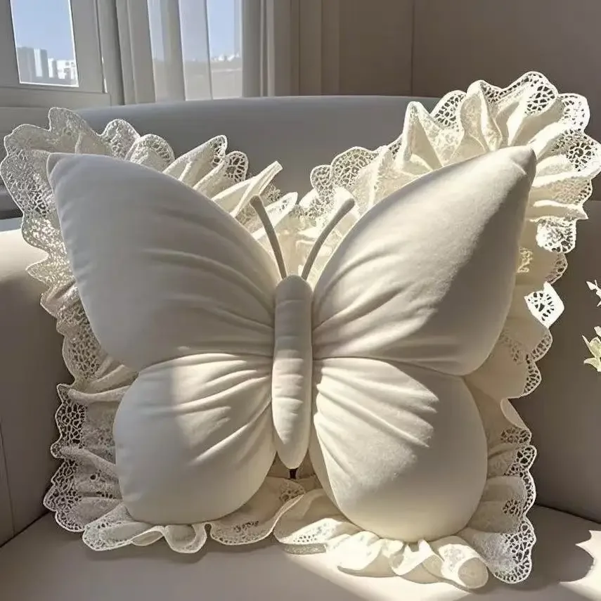 Prinzessinnen-Schmetterling Büro-Kissen Wohnzimmer-Schleifenkissen Schlafzimmer Auto-Sofa-Kissen Neues Heimkissen Image