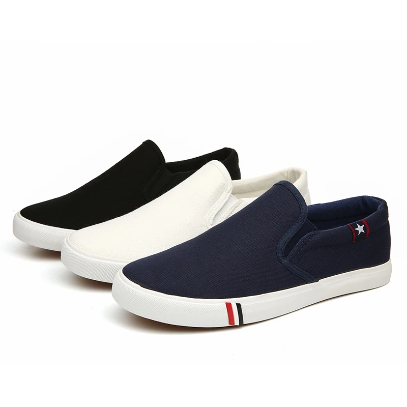 Männer Freizeit schuhe Slip on Canvas Slipper bequeme Walking Flats für Mann Dude rutsch feste weiche Mokassins Sneakers Sommer
