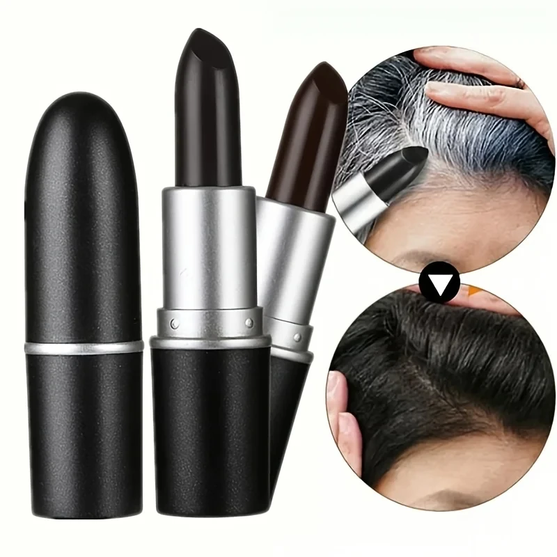 Schnell wirkende temporäre Haarfarbe-Stiftabdeckungen, grauer Haarstift, neues Styling-Haarfärbemittel für schnelle Berührungen Image