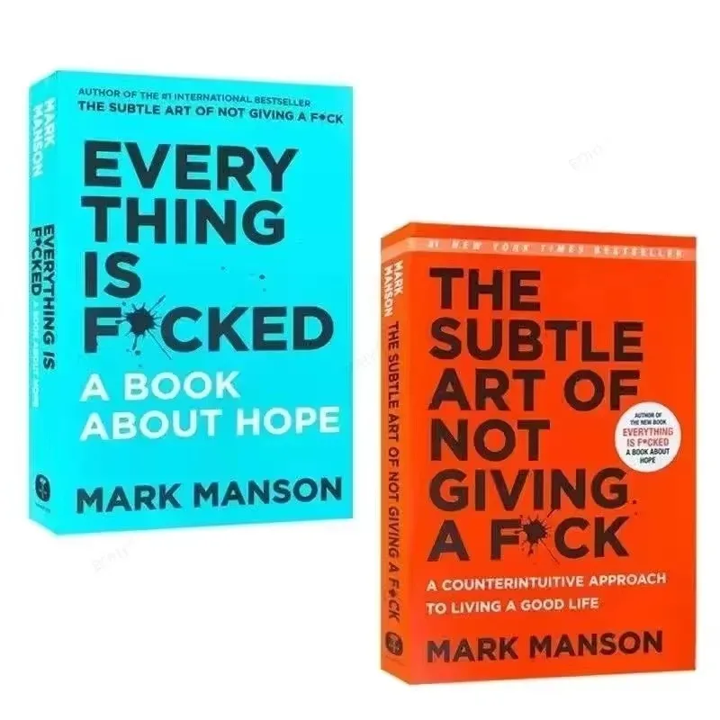 Die dezente Kunst, um ein Fxck nicht zu geben / „Everything Is Fxcked“ von Mark Manson Self Management Stress Relief Book Image