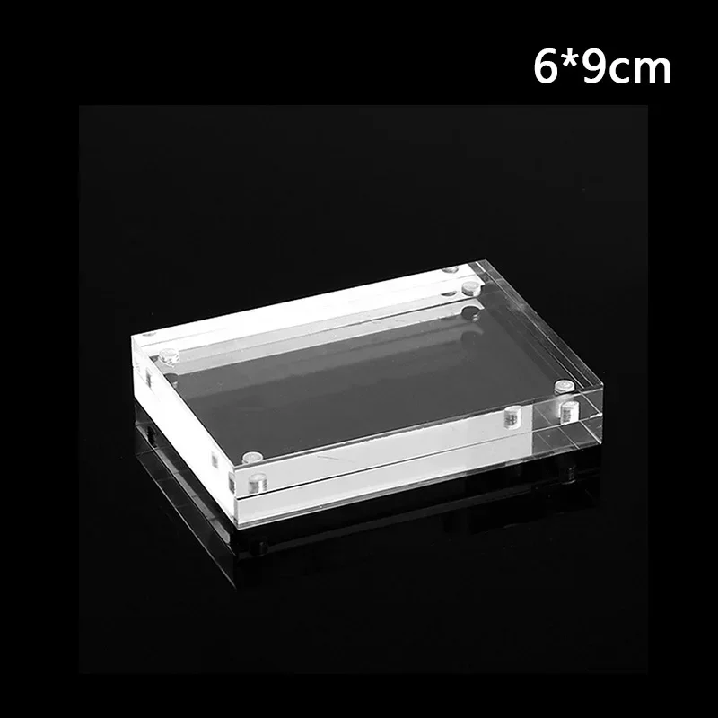 Weihnachtsgeschenk, transparenter Acryl-Fotorahmen, kreativer Bilderrahmen, Schlafzimmer-Deck-Dekor, 55 x 82 mm, 60 x 90 mm, 75 x 105 mm, 100 x 150 mm