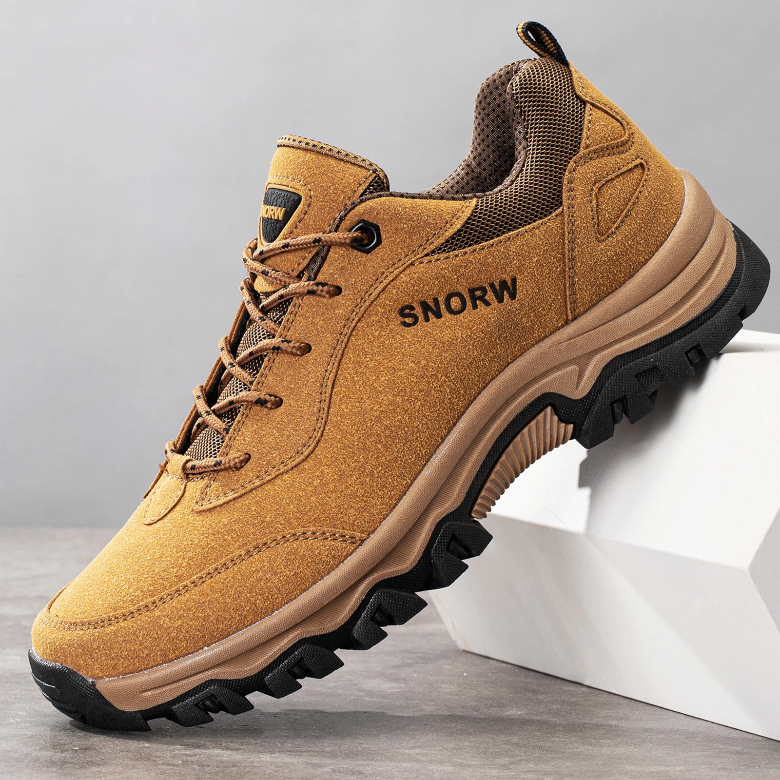 Wanderschuhe für Herren, Outdoor-Bergstiefel, rutschfeste Kletterschuhe, Trekking, Wandern, Jagd, taktische Turnschuhe, Gummistiefel