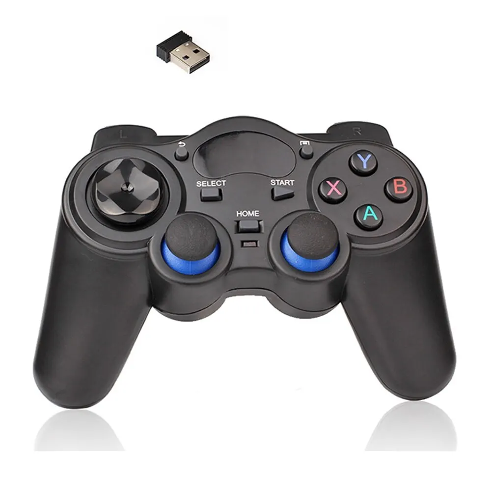 2,4g controller gamepad drahtlose joystick mit otg konverter für p3 android handy tablet pc smart tv box Image