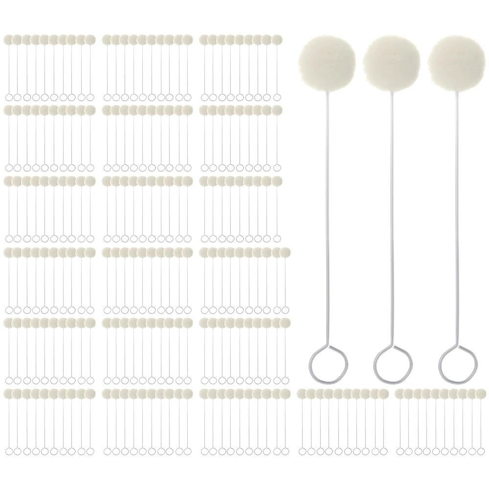 20–200 Stück Woll-Daubers, praktisches Kugelpinsel-Set, Leder-Färbewerkzeug mit Metallgriff für DIY-Bastelprojekte, Kontaktzement Image