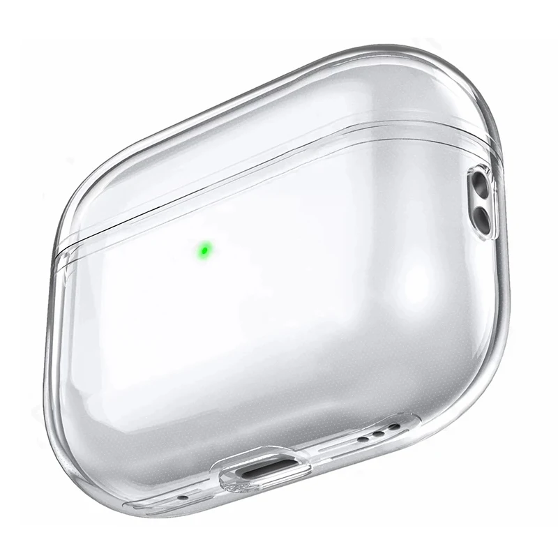Transparente Kopfhörerhülle für Airpods Pro 2 Generation 2022, Hart-PC-Klare Kopfhörerabdeckung für Airpods 3 2 1, Ladetaschen Image