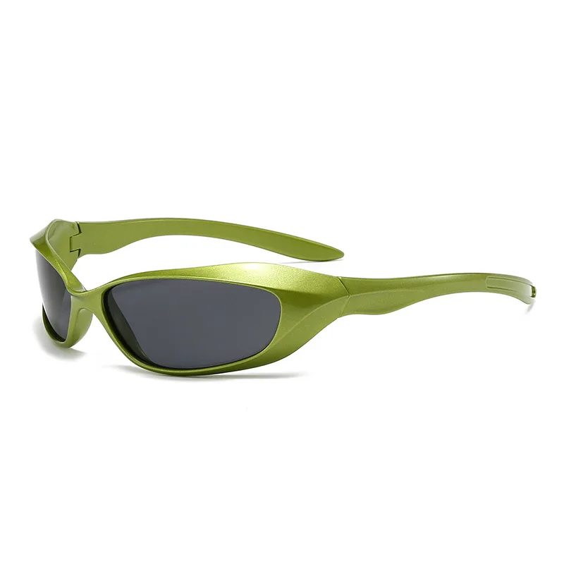 Neue Ankunft Beliebte Damen Sonnenbrille Punk Sonnenbrille Einzigartige Ovale Sonnenbrille Männer Goggle Shades Spiegel Bunte Y2K Brillen Image