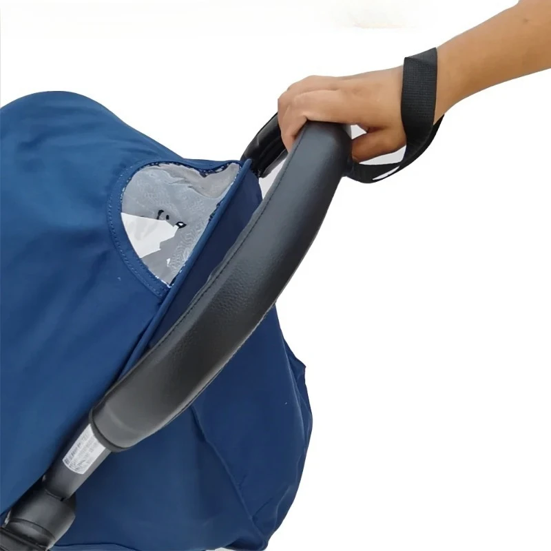 Baby Kinderwagen Zubehör PU Leder Schutzhülle Abdeckung der Armlehne und Griff für Babyzen Kinderwagen Image