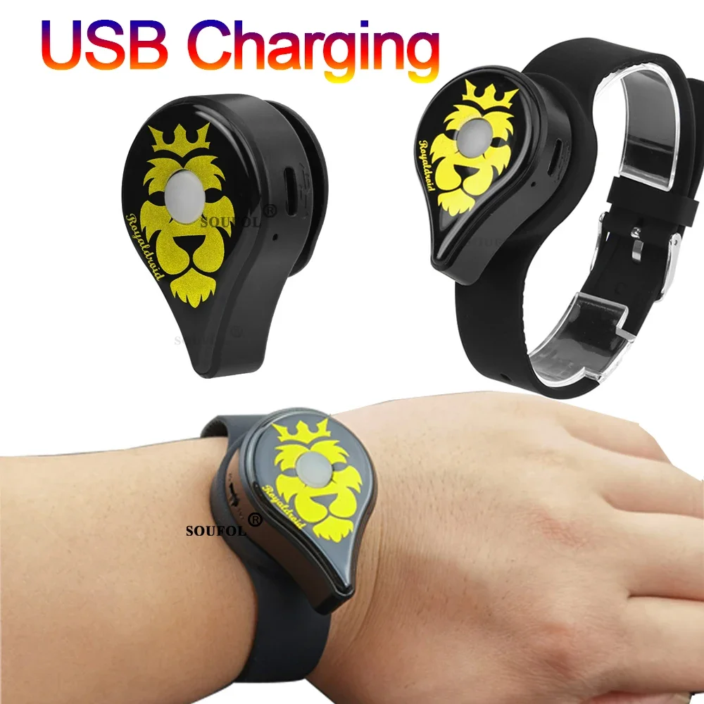 Auto Manuelle Fang USB Aufladbare Für Powermon Go Plus Armband Armband Digitale Uhr Bluetooth Band Schalter Spiel Zubehör Image