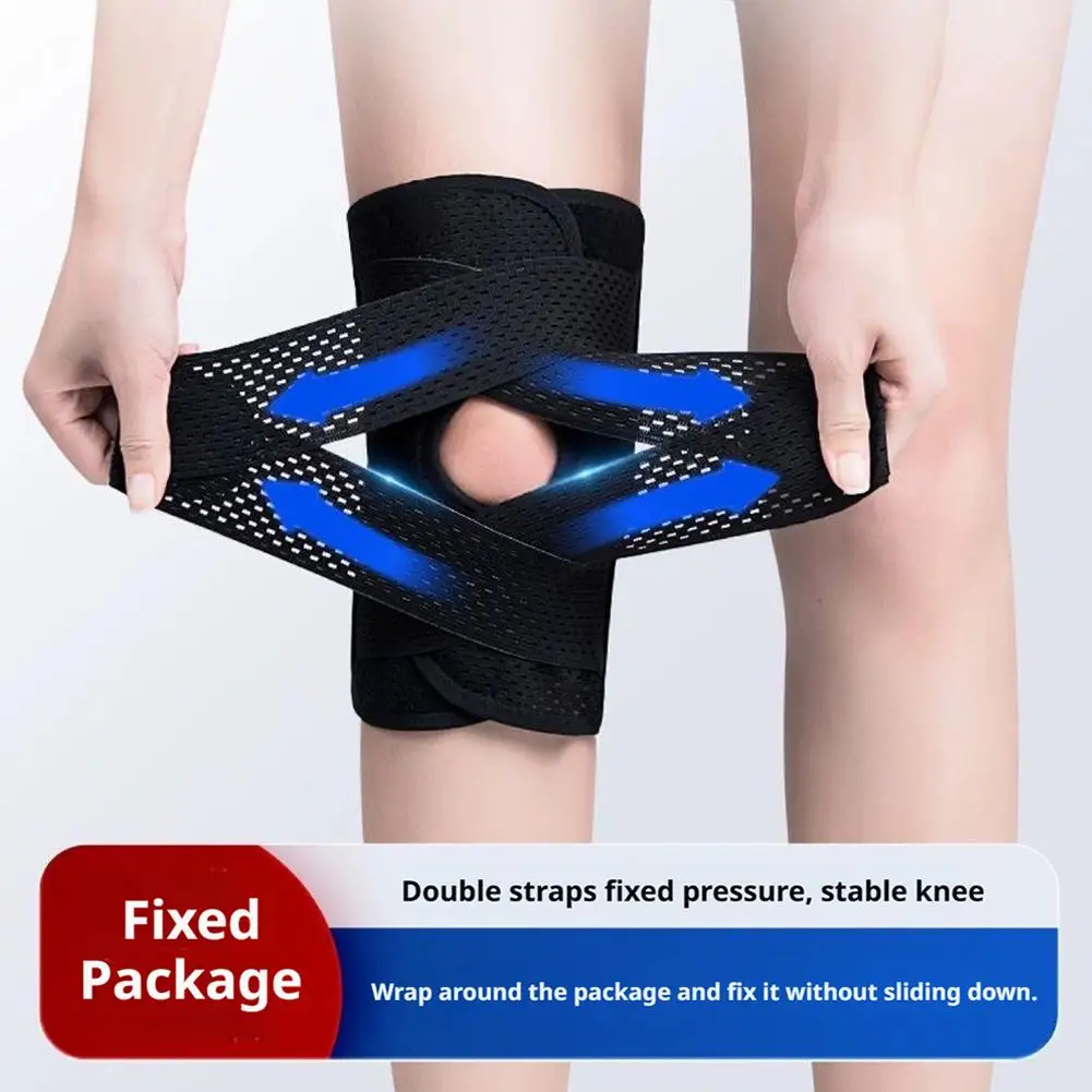 Knieschützer, Kniebandage, Stützwickel, Arthritis, Verletzungen, Erholung, atmungsaktive Kniestütze, Knieschoner mit seitlichen Stabilisatoren Image