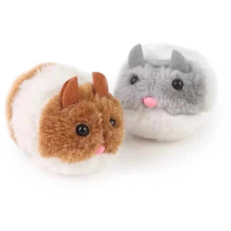 Neue Simulation Mechanische Maus Spielzeug Wird Um Run Away Plüsch Hamster Haustier Kätzchen Sicherheit Plüsch Maus Interaktive Spielzeug Geschenk Image