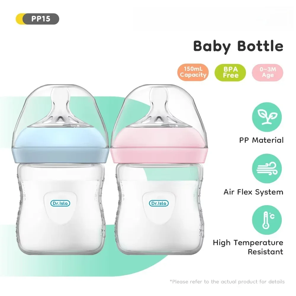 Baby PP Flasche 150/240/330ML Neugeborenen-Babyflasche mit Griff Milchflasche Fütterungsflasche für Neugeborene BPA-FREI Image