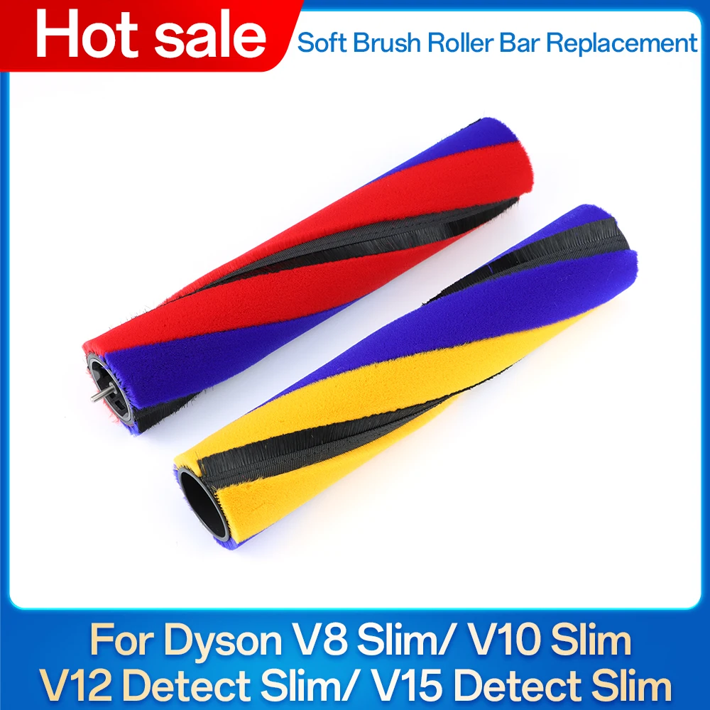 Weiche Bürstenwalze Ersatzteil für Dyson V12/V15 Detect Slim V8 Slim V10 Slim Staubsauger Ersatz-Rollbürsten-Teile Image
