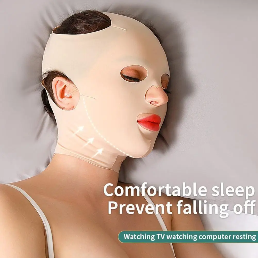 Full Face Lift Schlafgürtel Wiederverwendbare Maske Doppelkinn Lift Gesichtsgürtel Dünne Gesichtsbandagen Wangengürtel Gurt Gesichtsmassage Shaper Image