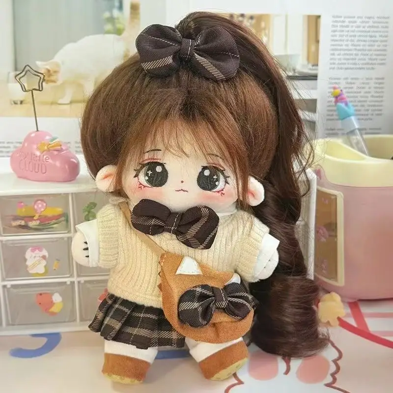 20 cm süße Idol Plüsch Baumwolle Stern Puppen Kawaii Panda QiZai Puppen können Kleidung ändern Gefüllte Babys Spielzeug Fans Sammlung Geschenke
