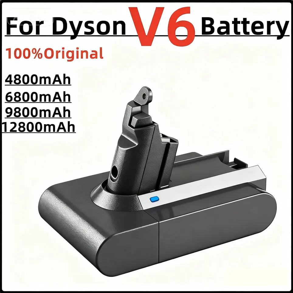 12800mAh 21,6V Li-Ionen-Akku für Dyson V6 DC58 DC59 DC61 DC62 DC74 SV09 SV07 SV03 965874-02 Staubsauger-Akku Image