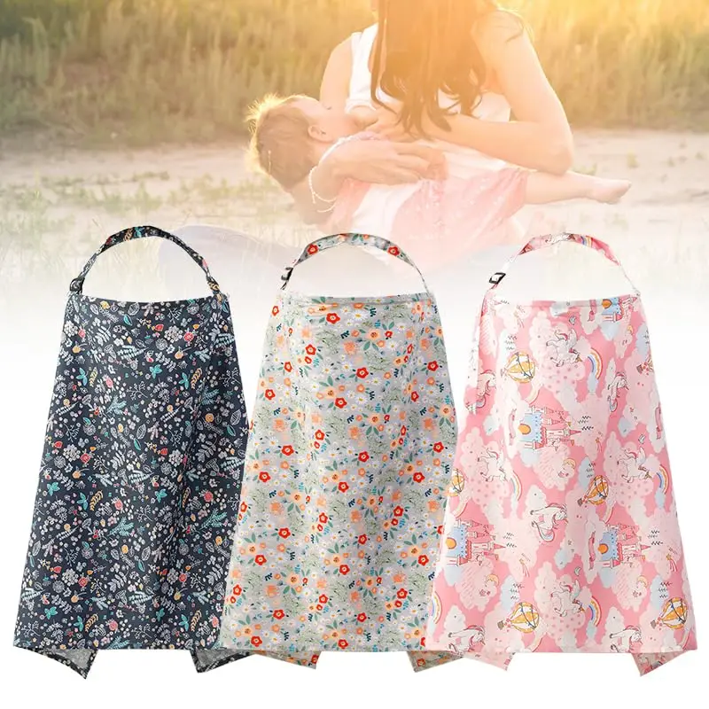 Stillbezug zum Stillen, weicher Stillbezug für Kleinkinder, Babys, Stillschürzenbezug für Mutter, Outdoor, Frühling und Sommer Image