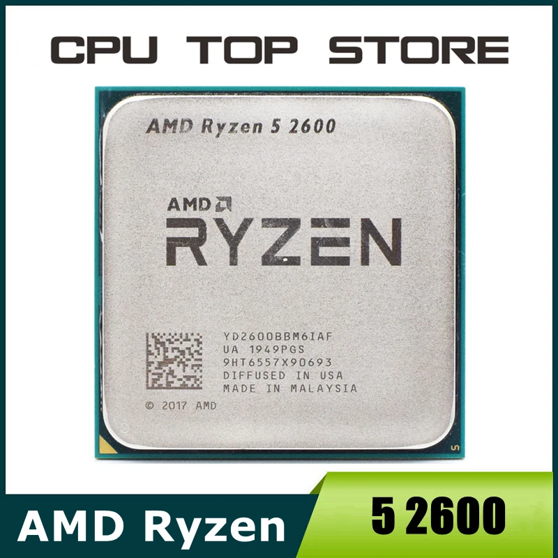 AMD Ryzen 5 R5 2600 3,4 GHz 6-Core 12-Core CPU-Prozessor Sockel AM4 Image