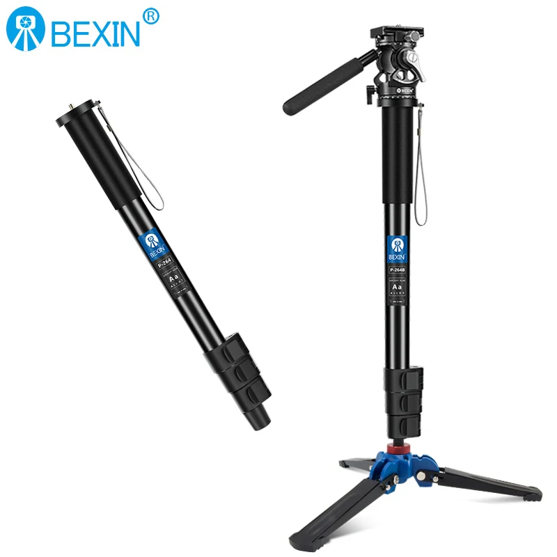 BEXIN Leichte Einbeinstativ Aluminium DSLR Kamera Stativ Kamera Mount Adapter Unterstützung Einbeinstativ Für Nikon Sony Kamera Image