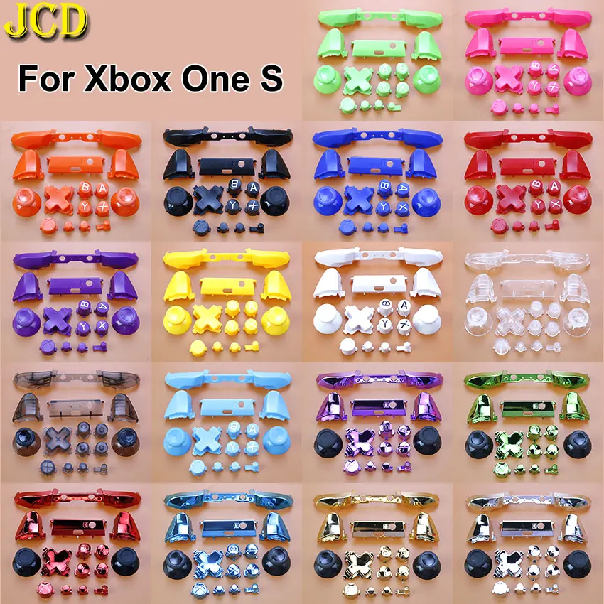 Jcd analog joystick kappe dpad abyx key rb lb stoßstange rt lt trigger tasten mod kit für microsoft xbox one s slim x controller Image
