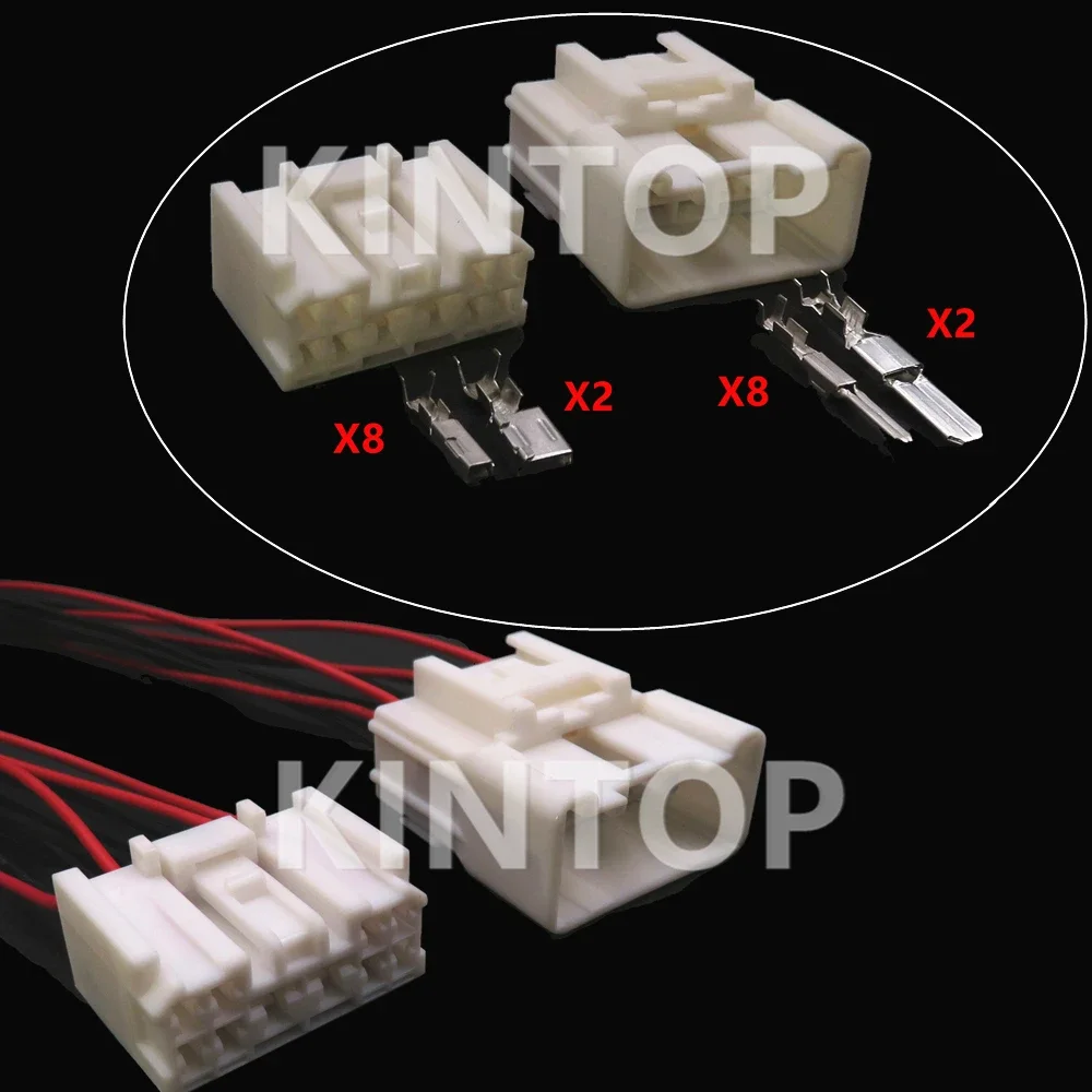 1 Satz 10 Pins BH0607-08 Auto unversiegelter Verbundstecker AC-Baugruppe 6520-1142 6520-1150 Kfz-Kabelbaumsockel Image