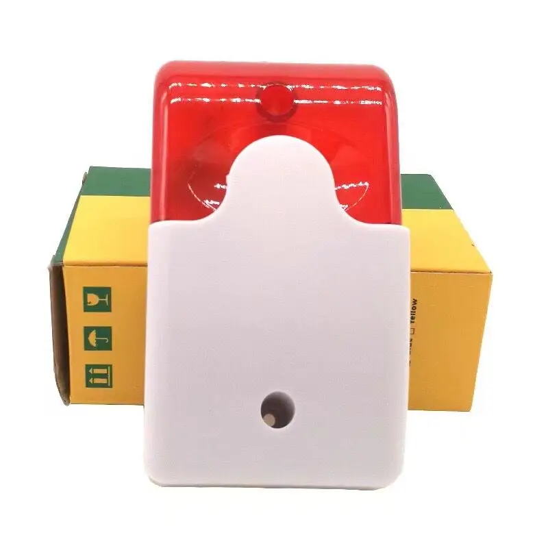 120 DB Flash LED Strobe Licht Verdrahtete Sirene 12 V/24 V/220 V Arbeit Für Wifi GSM PSTN home Security Stimme Einbrecher Alarm System Image