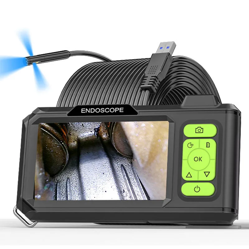Industrie Endoskop 4,3'' IPS Bildschirm Autofokus Kamera HD1080P Single Dual Triple Objektiv USB Sonde Auto Inspektion Endoskop LEDs Image