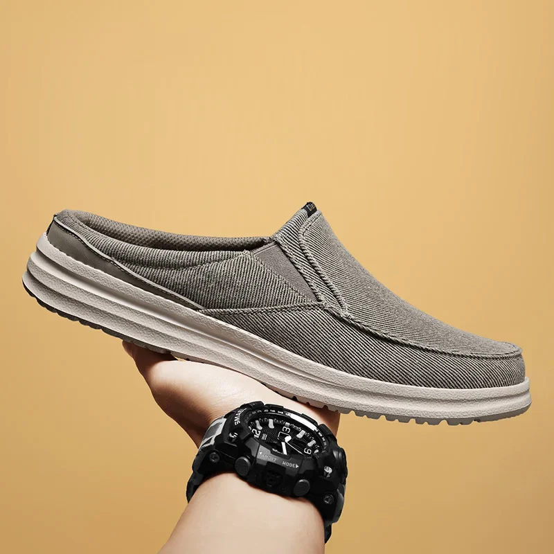 Sommer Männer Halbe Schuhe Leinwand Schuhe Leichte Bequeme Casual Turnschuhe Große Größe 47 48 zapatos hombre