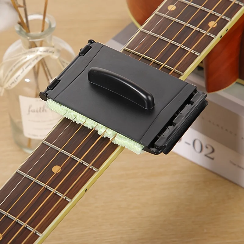 Miwayer 1/2 Gitarrensaitenreiniger, Reinigungstuch für die Griffbretterpflege von Violine, Bass, Ukulele, E-Gitarren Image