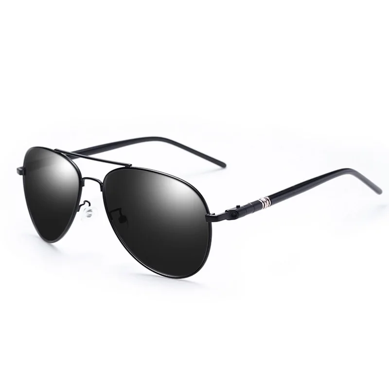 Männer und frauen polarisierte sonnenbrille farbige reflektierende brille fahren sonnenbrille schwarz unisex pilot linsen uv400 Image