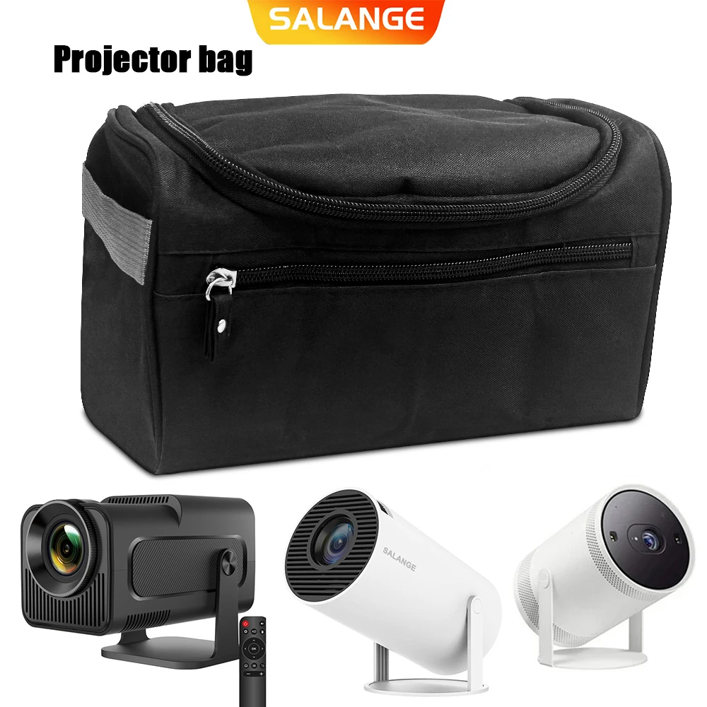 Salange Projektor-Aufbewahrungskoffer mit Griff, Reise-Projektor-Tasche für Magcubic HY300 Pro HY320 Mini-Schutz, Reißverschluss-Tragetaschen Image