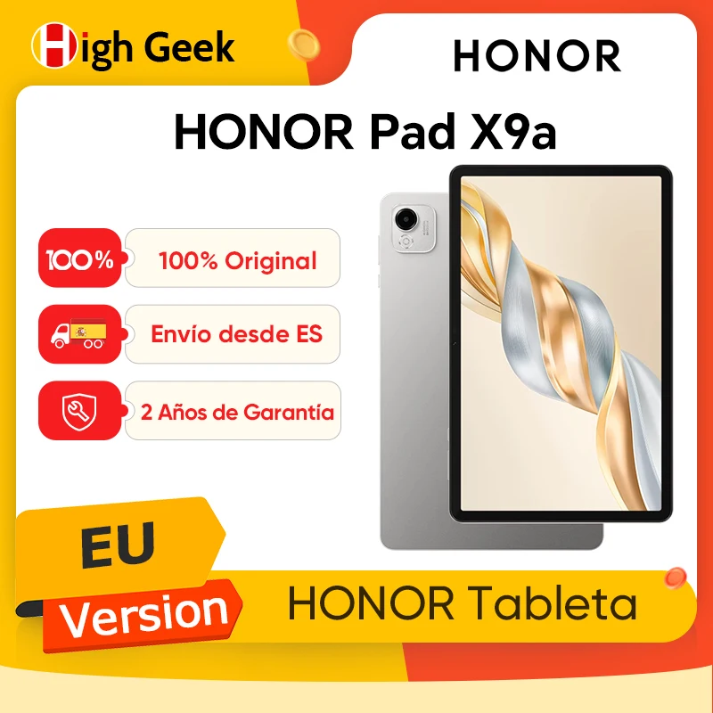 EU-Version HONOR Pad X9a Tablet Snapdragon 685 4G 11,5 Zoll 120Hz 2,5K HONOR Fullview Display 8300mAh Akku 8MP Kamera Image