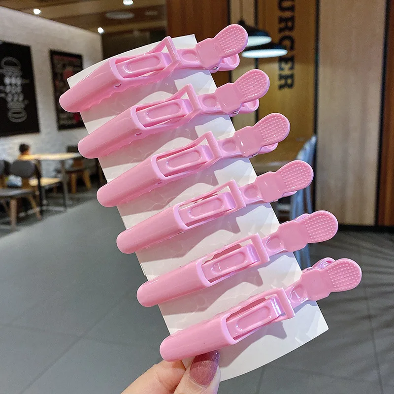 6/8Pcs Bunte Alligator Haar Clips Klemmen Friseur Professionelle Salon Haar Grip Krokodil Haarnadeln Haar Barber Zubehör Image