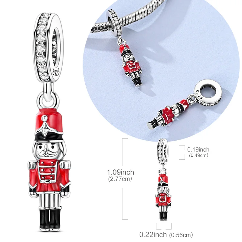 Neue Charms aus 925 Sterling Silber, Königlicher Britischer Soldaten-Anhänger, Passend für Original-Armbänder, DIY Schmuckherstellung für Frauen Image