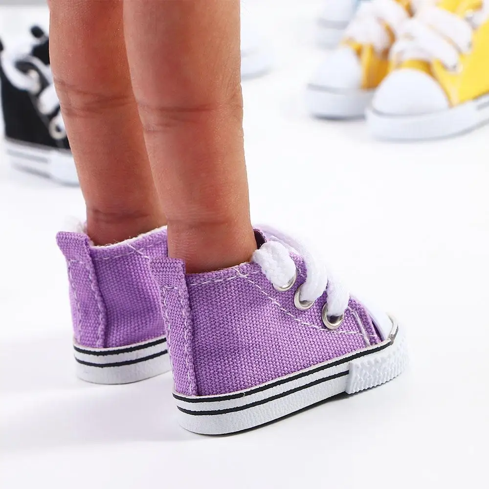 BJD Zubehör Handgemachte 5cm Für Kinder 1/6 Puppen Casual Schuhe Puppe Leinwand Schuhe Puppe Turnschuhe BJD Puppe Schuhe puppe Schuhe