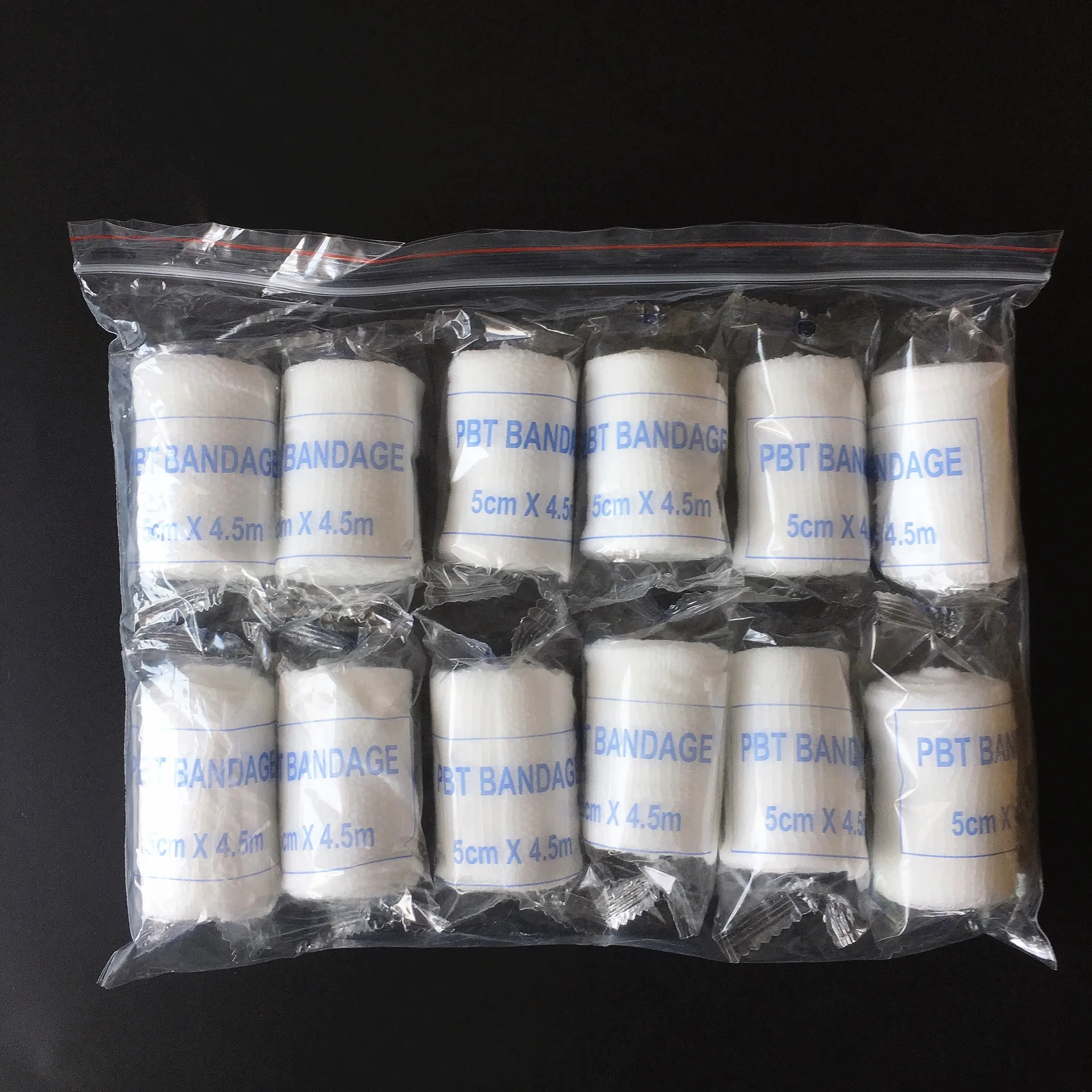 6 Stück PBT elastische Bandage Erste-Hilfe-Set Mullrolle Wundauflage Pflege Notfallpflege Bandage 4,5 m Image